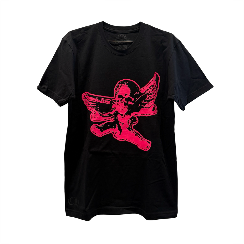 Chrome Hearts Foti Logo Short-Sleeve T-Shirt Black/Pink