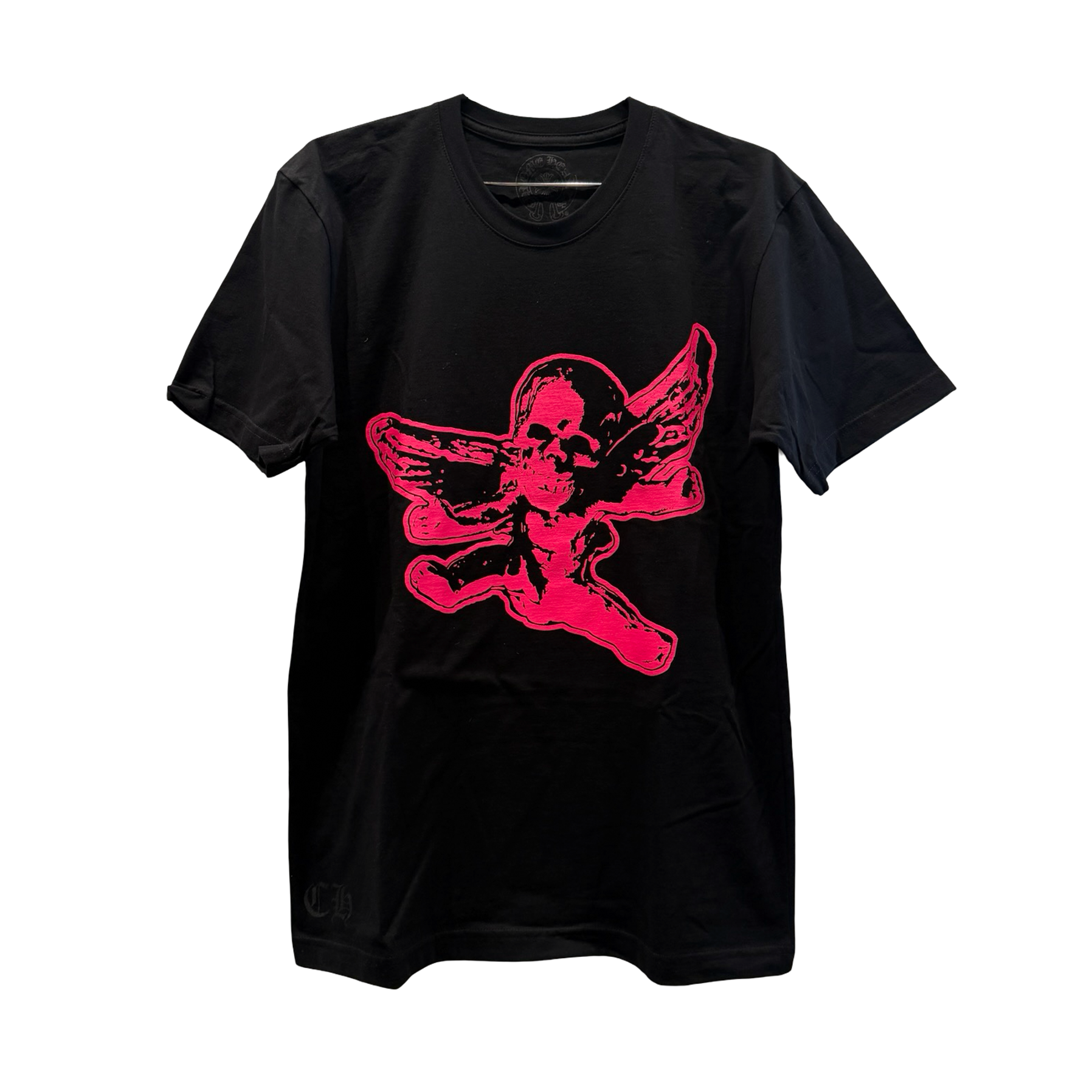 Chrome Hearts Foti Logo Short-Sleeve T-Shirt Black/Pink