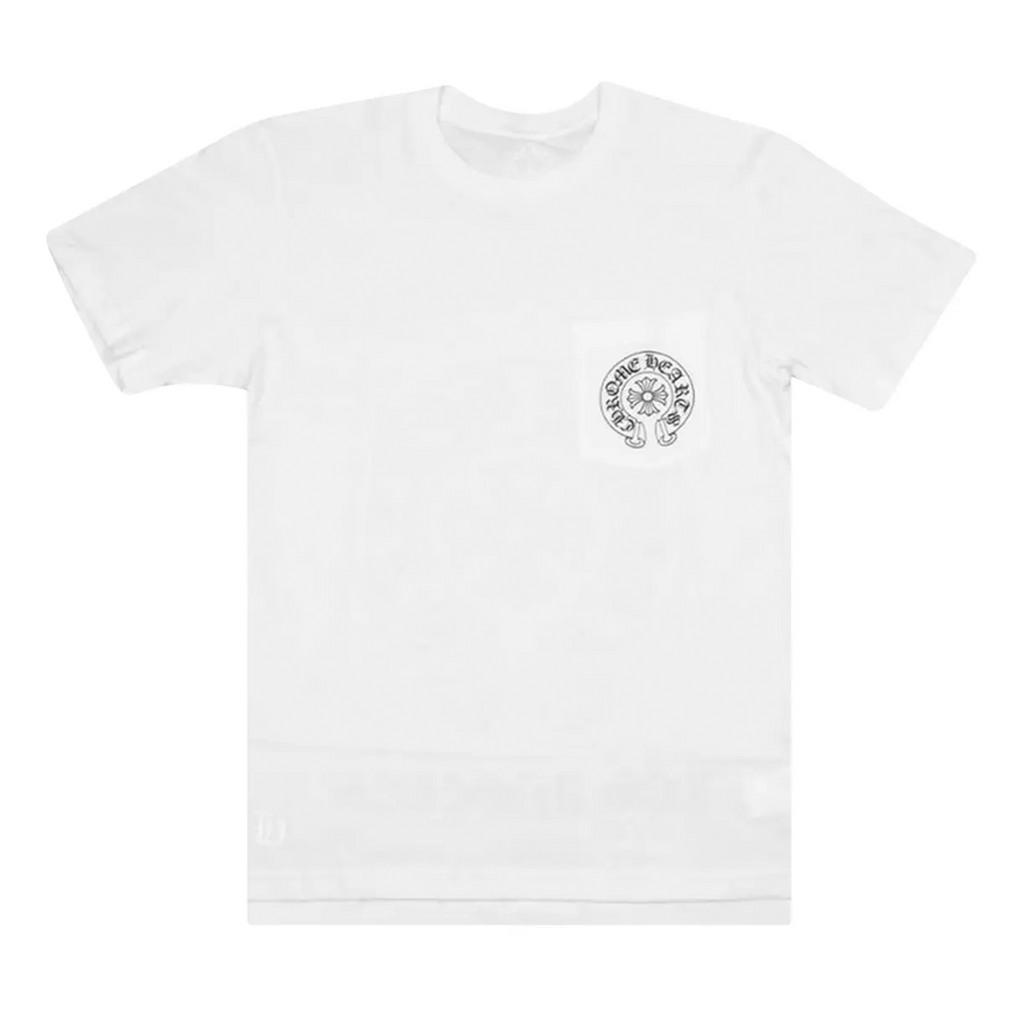 Chrome Hearts Horseshoe Logo Pocket T-Shirt 'White'