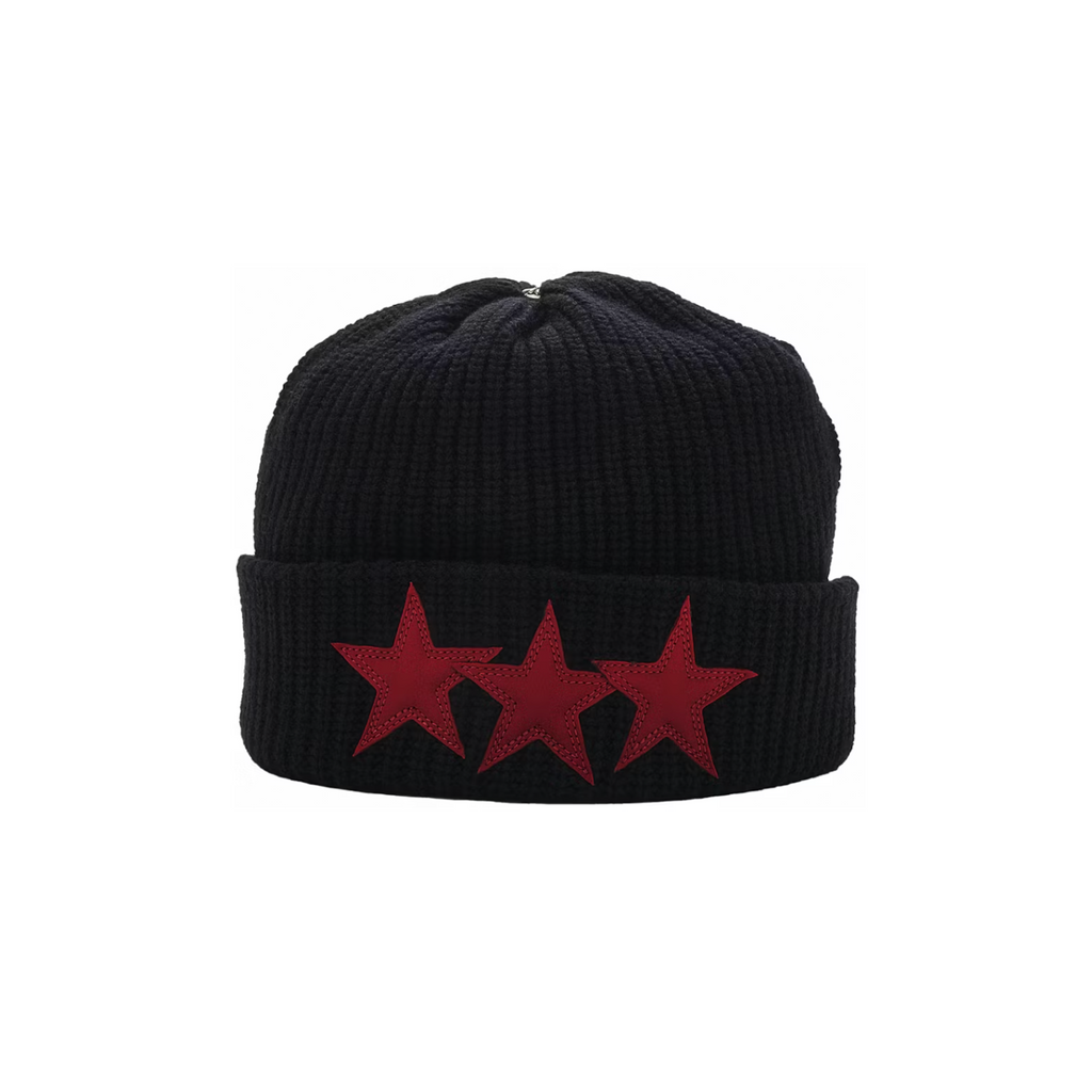 Chrome Hearts Sludge Star Patch Beanie Black