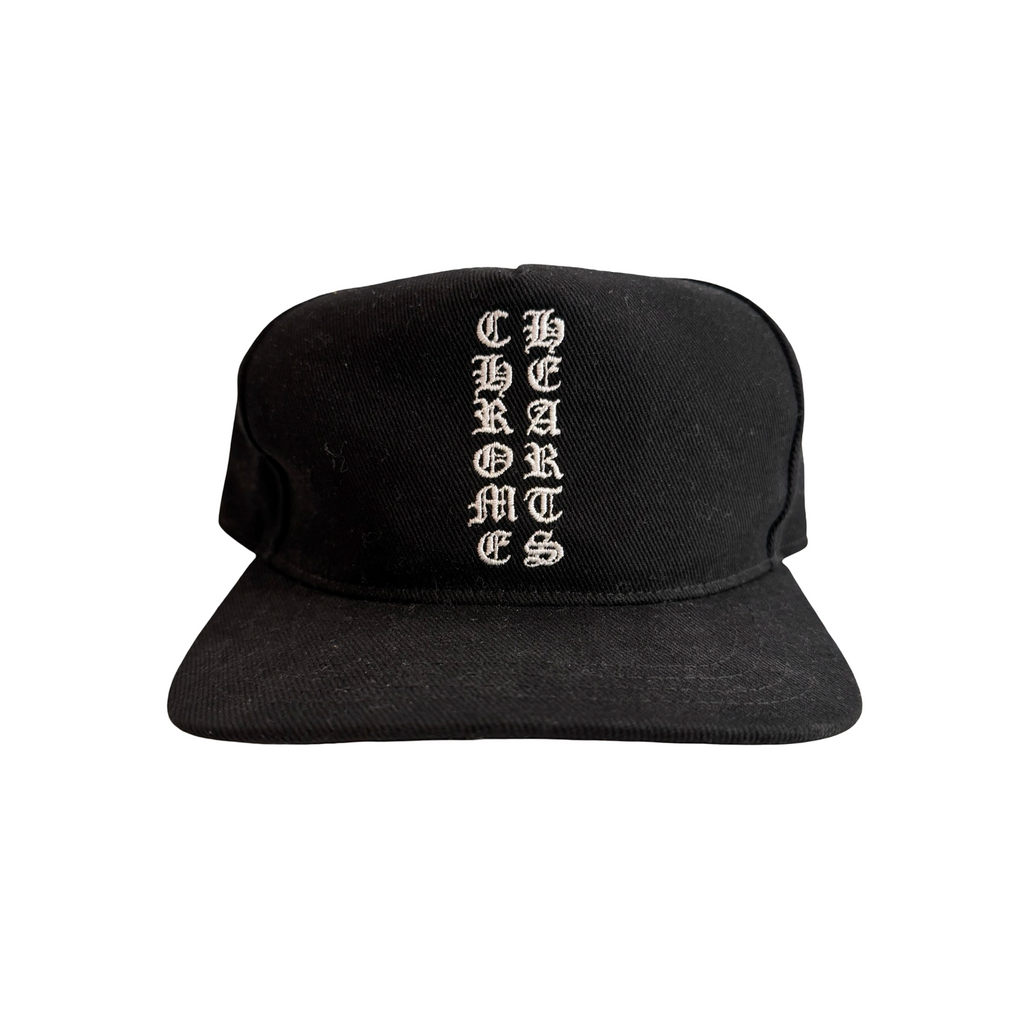Chrome Hearts Vertical Logo Hat Black [USED]