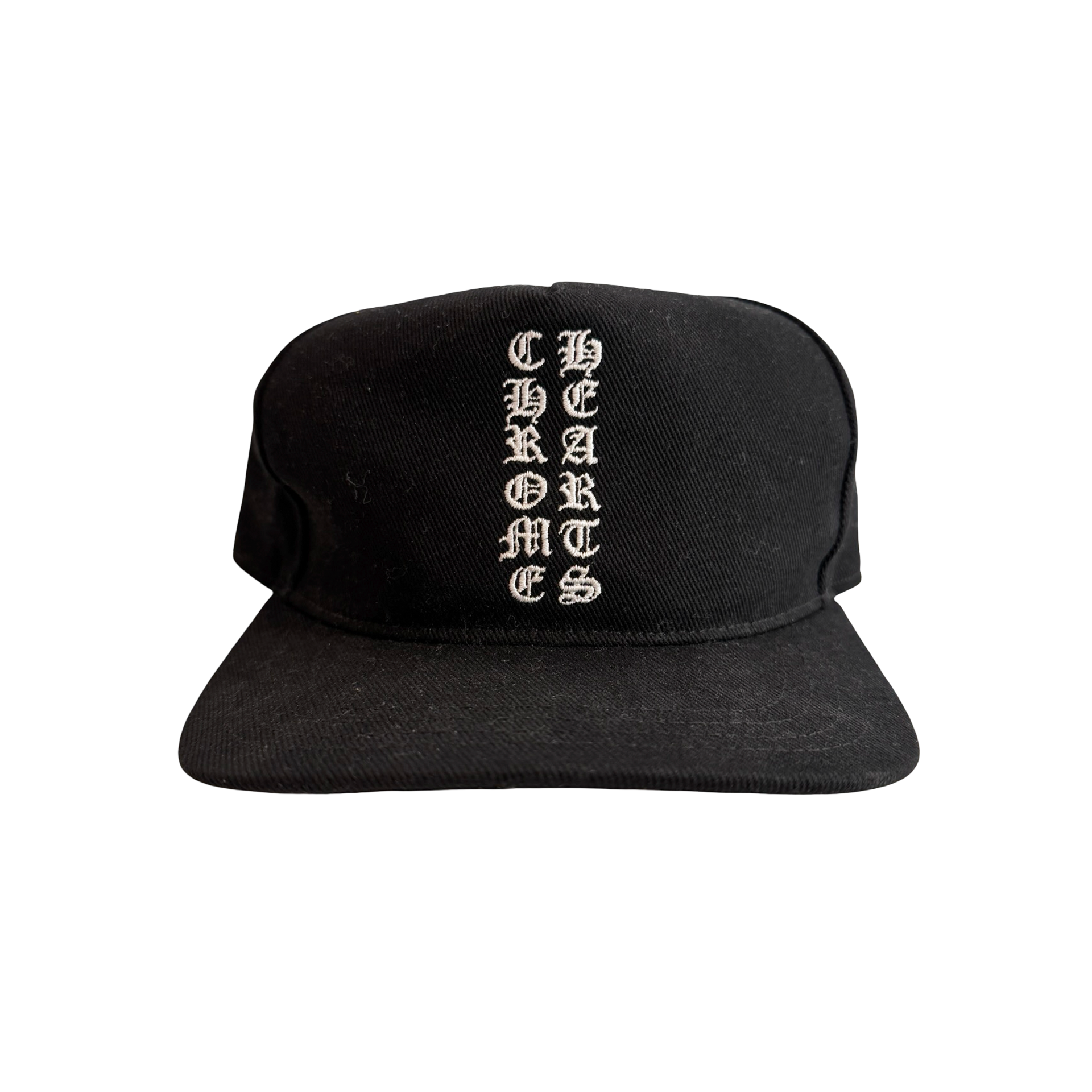 Chrome Hearts Vertical Logo Hat Black [USED]
