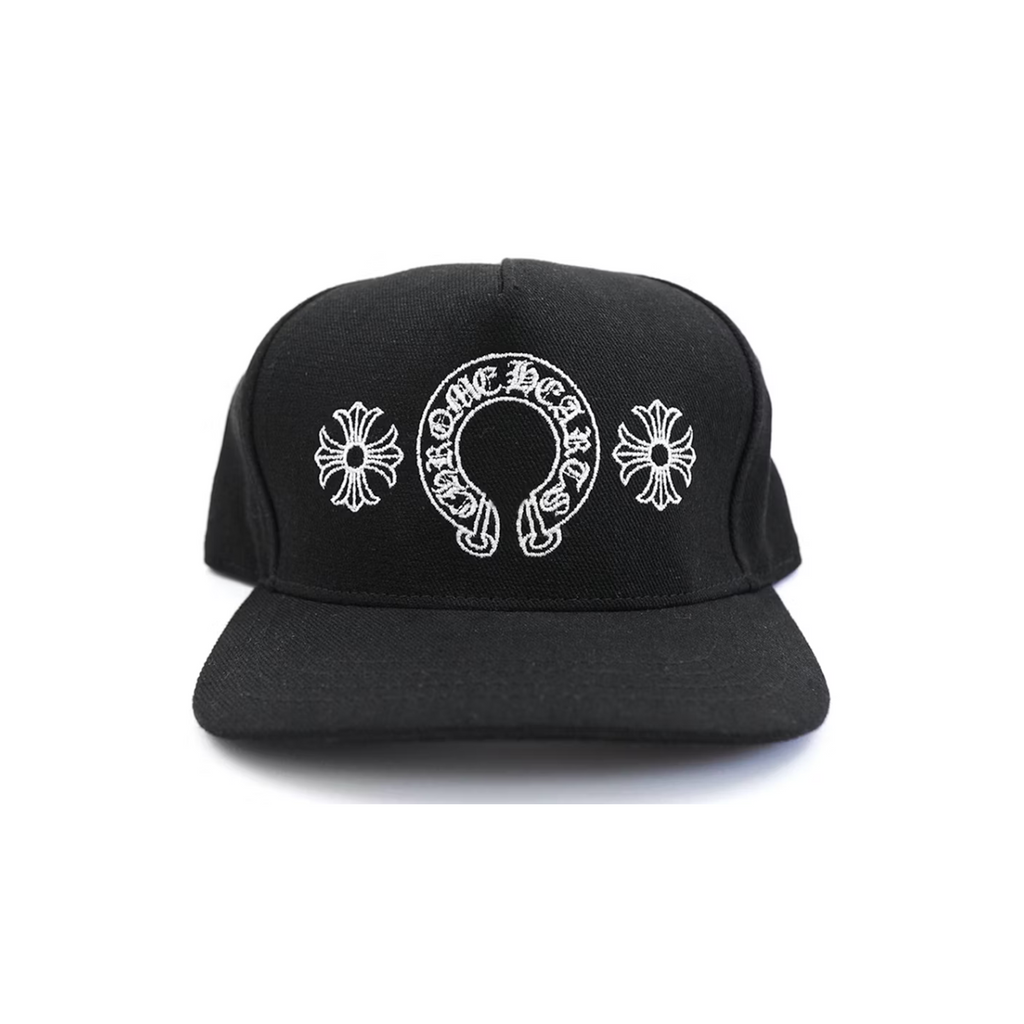 Chrome Hearts Horseshoe Denim Baseball Hat Black