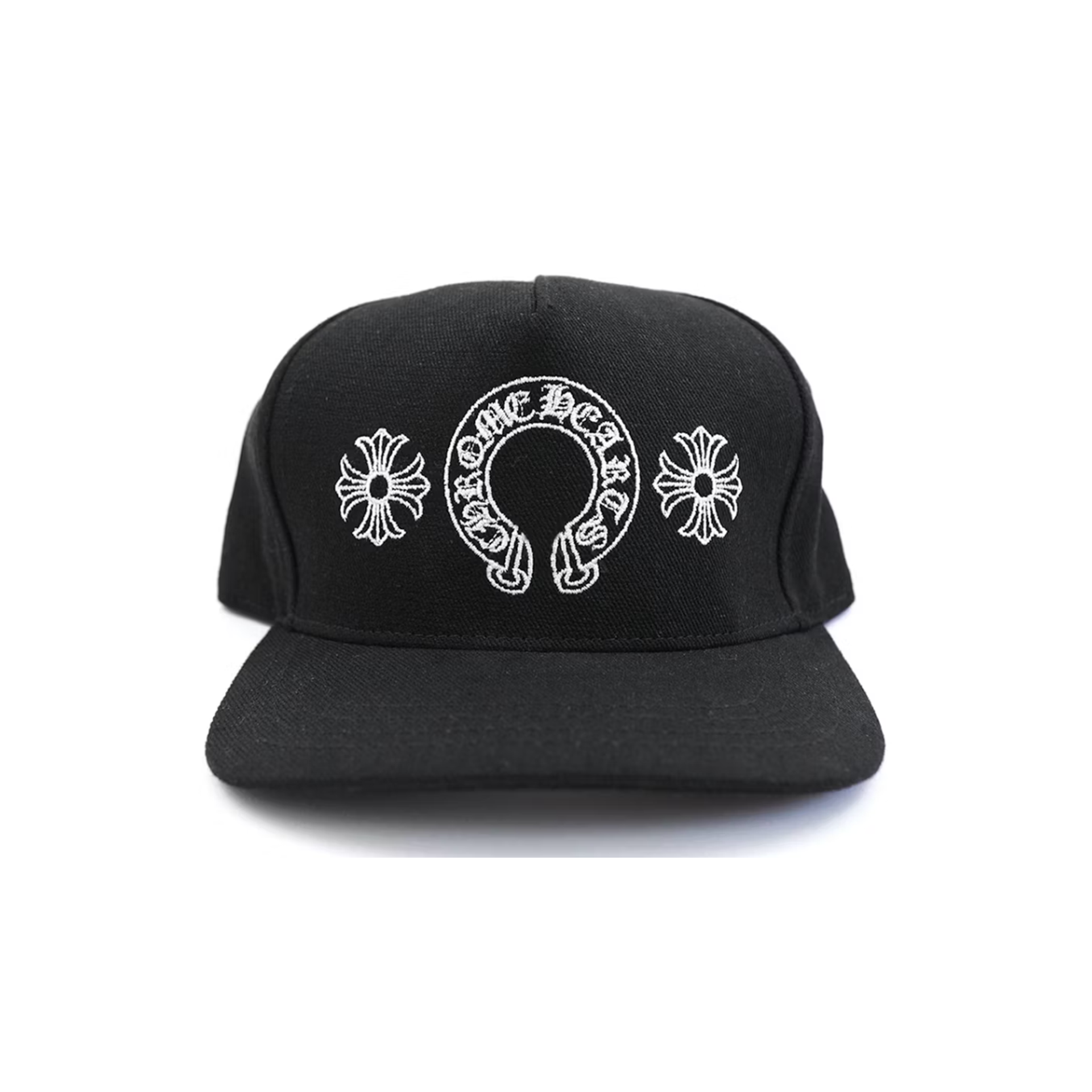 Chrome Hearts Horseshoe Denim Baseball Hat Black
