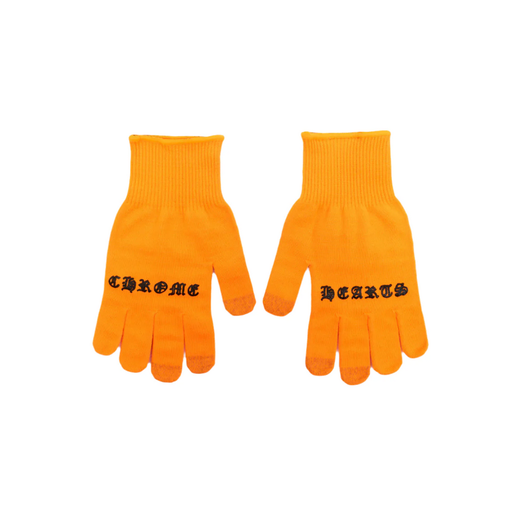 Chrome Hearts Checkmate Work Gloves Orange [USED] - S (Used)