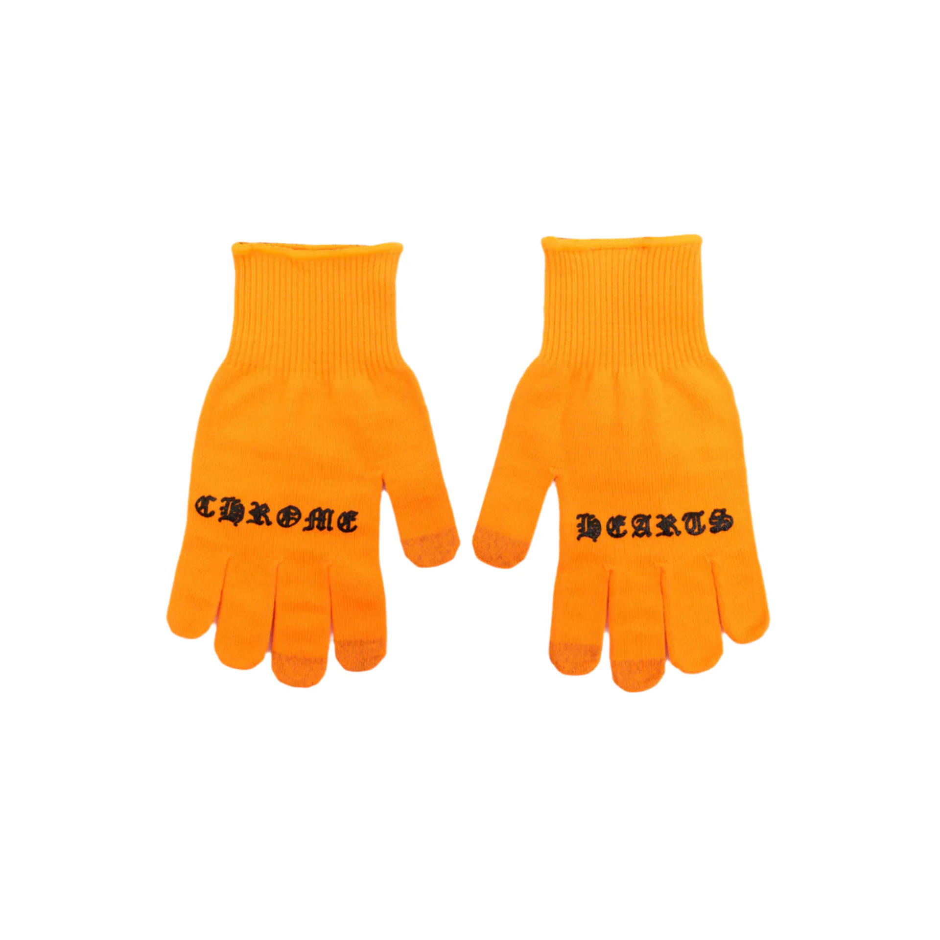 Chrome Hearts Checkmate Work Gloves Orange [USED] - S (Used)