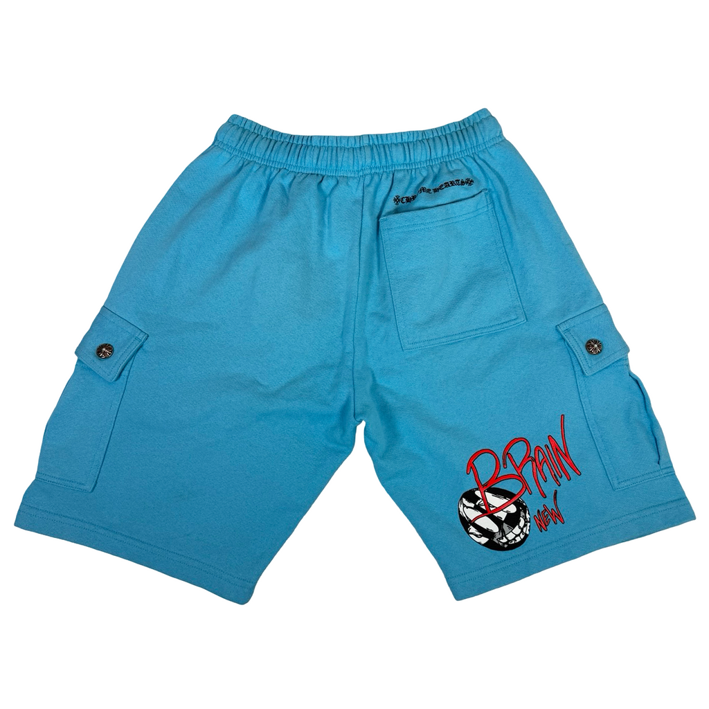 Chrome Hearts x Matty Boy “Brain New” Cargo Shorts Blue [USED] - S (Used)