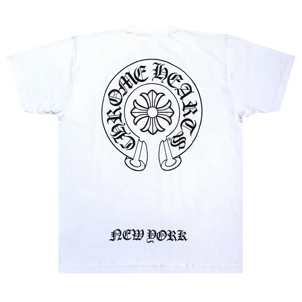 Chrome Hearts New York Horseshoe Pocket Tee White
