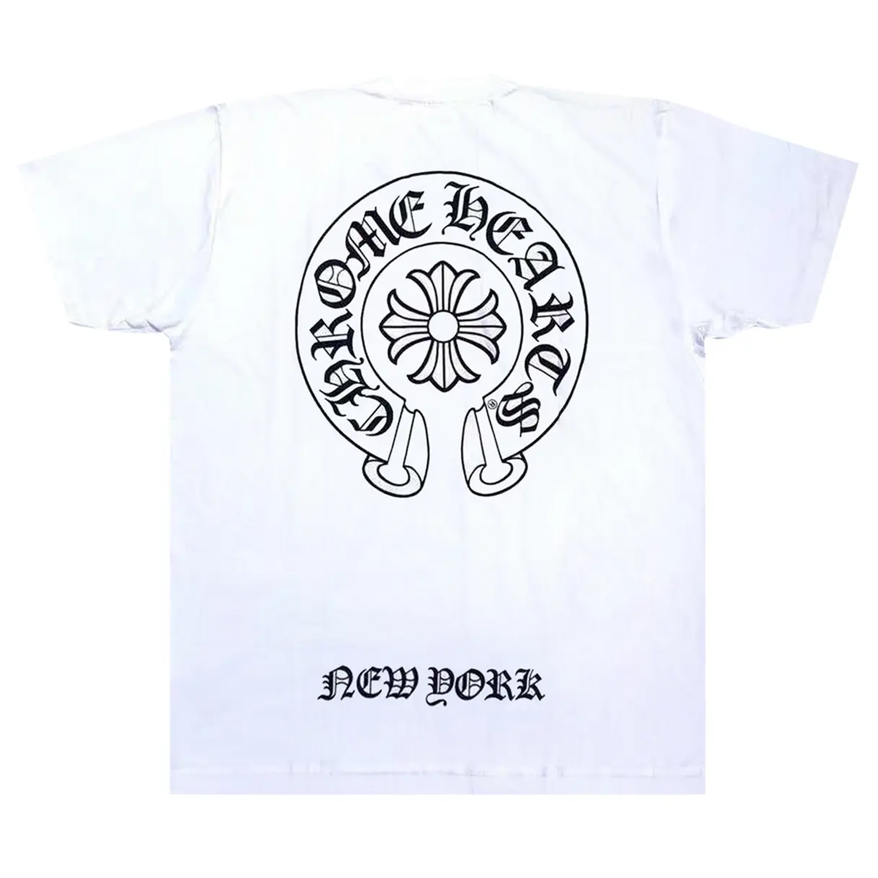 Chrome Hearts New York Horseshoe Pocket Tee White
