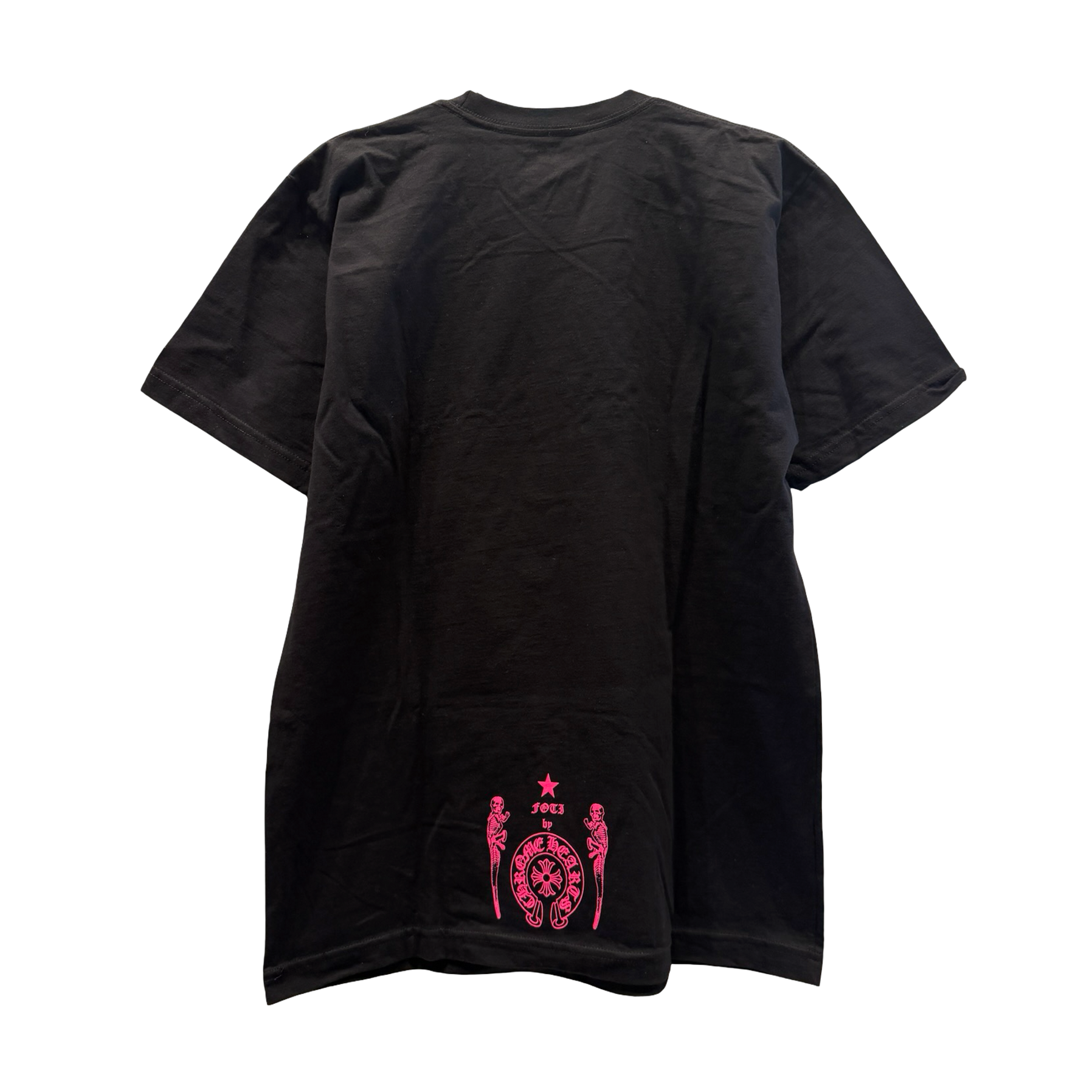 Chrome Hearts Foti Logo Short-Sleeve T-Shirt Black/Pink