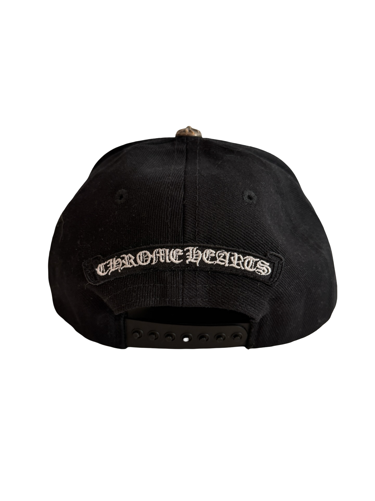 Chrome Hearts Vertical Logo Hat Black [USED]