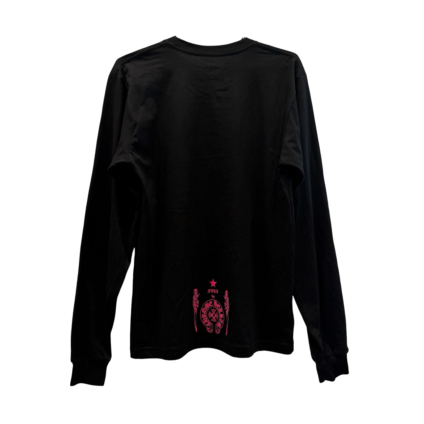 Chrome Hearts Foti Logo Long-Sleeve T-Shirt 'Black/Pink'