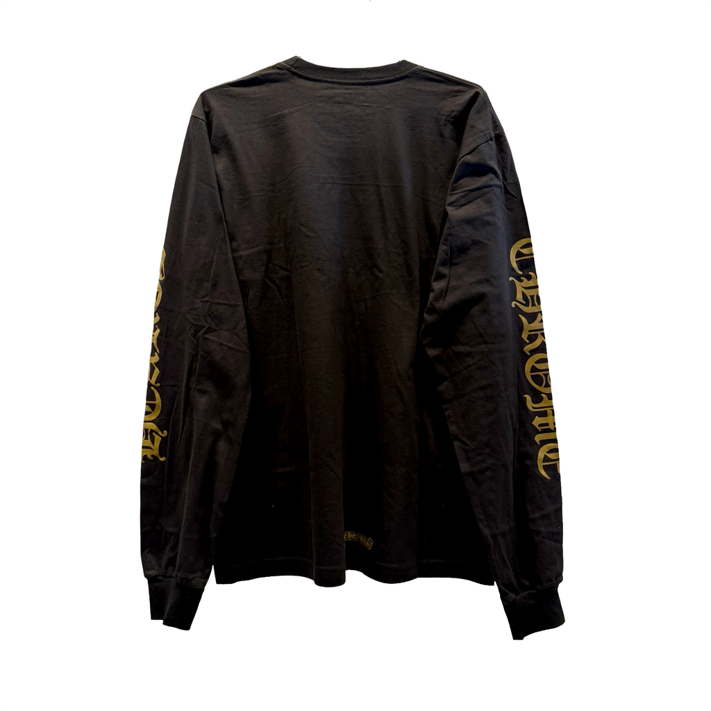 Chrome Hearts Neck Logo Long Sleeve Pocket T-Shirt Black Army Green