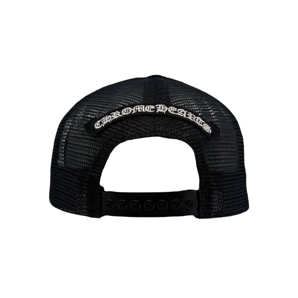 Chrome Hearts FUCK Leather Trucker Black/Black