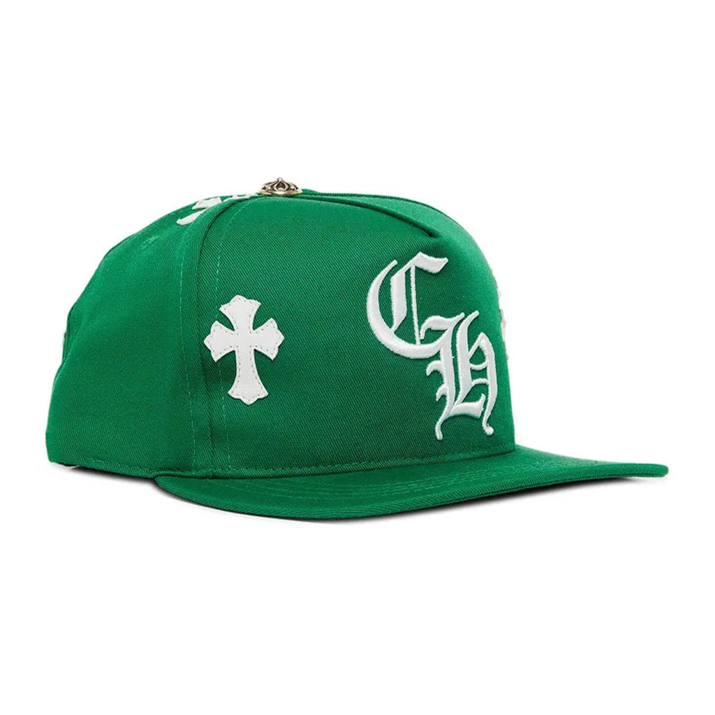 Chrome Hearts Cross Patch Hat Green/White