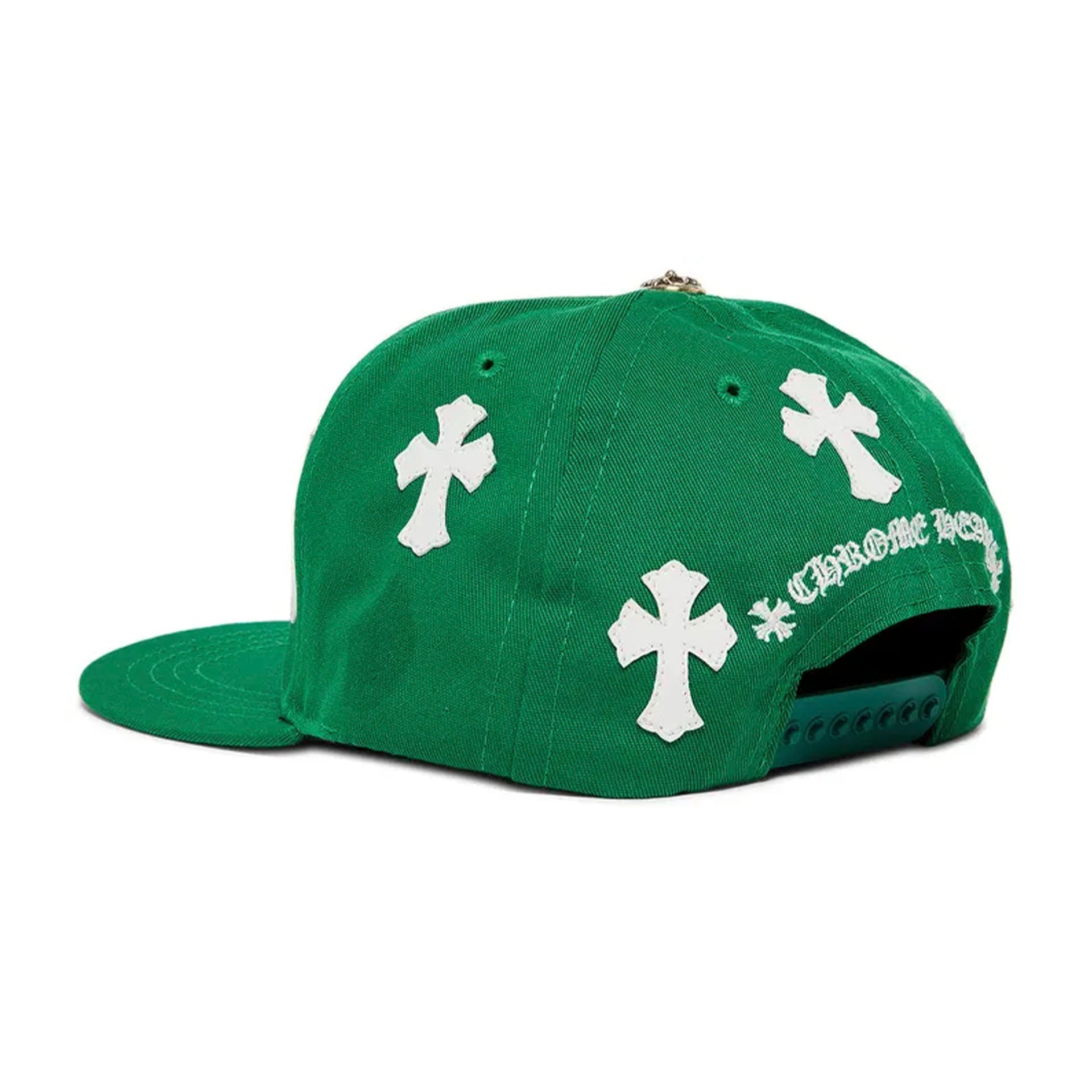 Chrome Hearts Cross Patch Hat Green/White