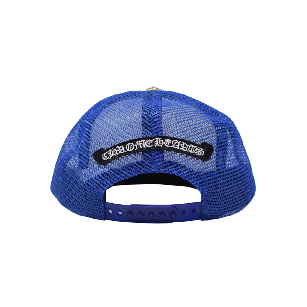 Chrome Hearts Eyechart Trucker Hat Blue/White/Red