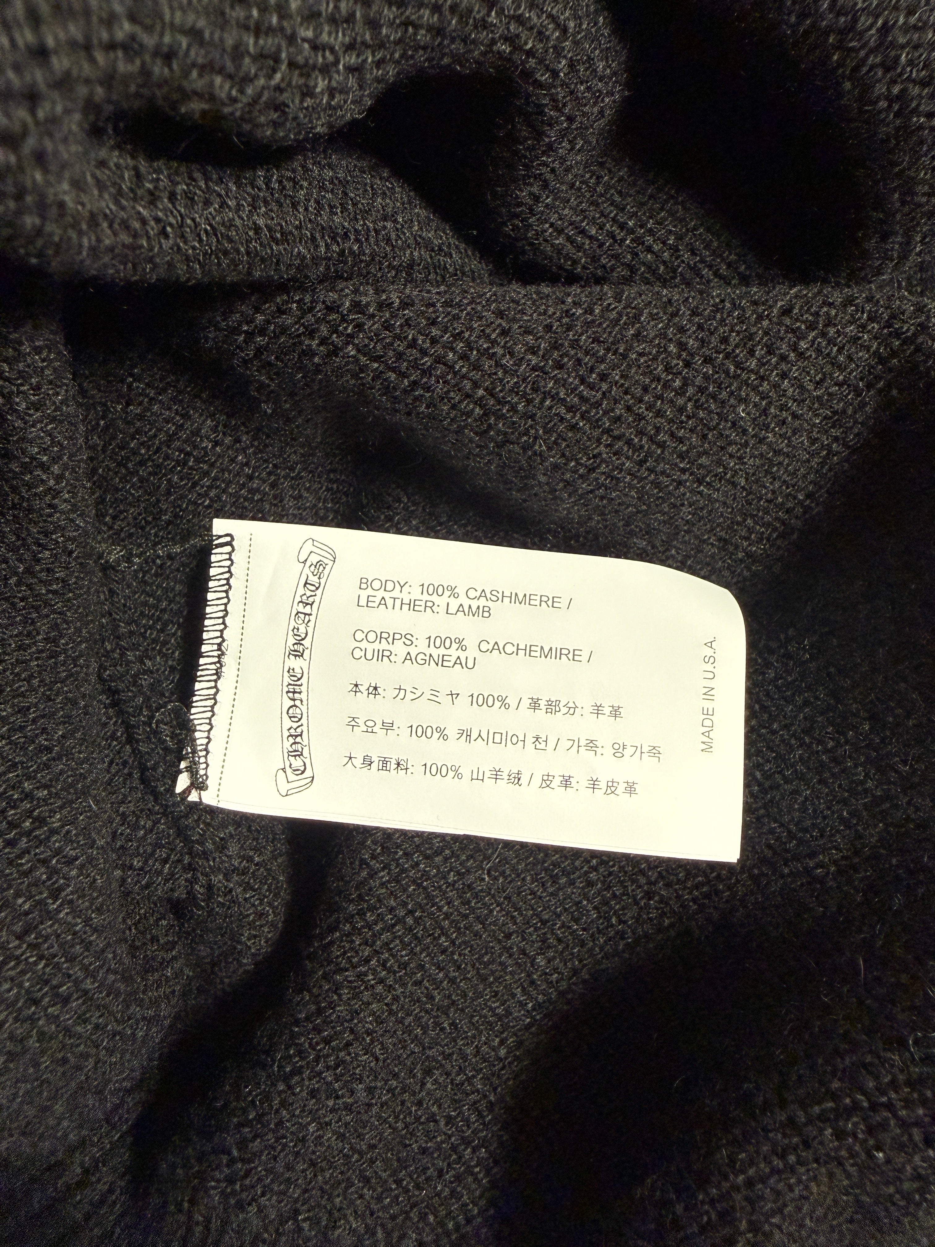 Chrome Hearts Cross Patch Cashmere Hooded Sweater