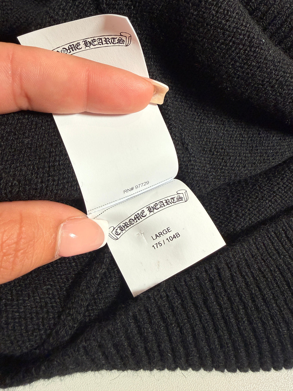 Chrome Hearts Cross Patch Cashmere Hooded Sweater