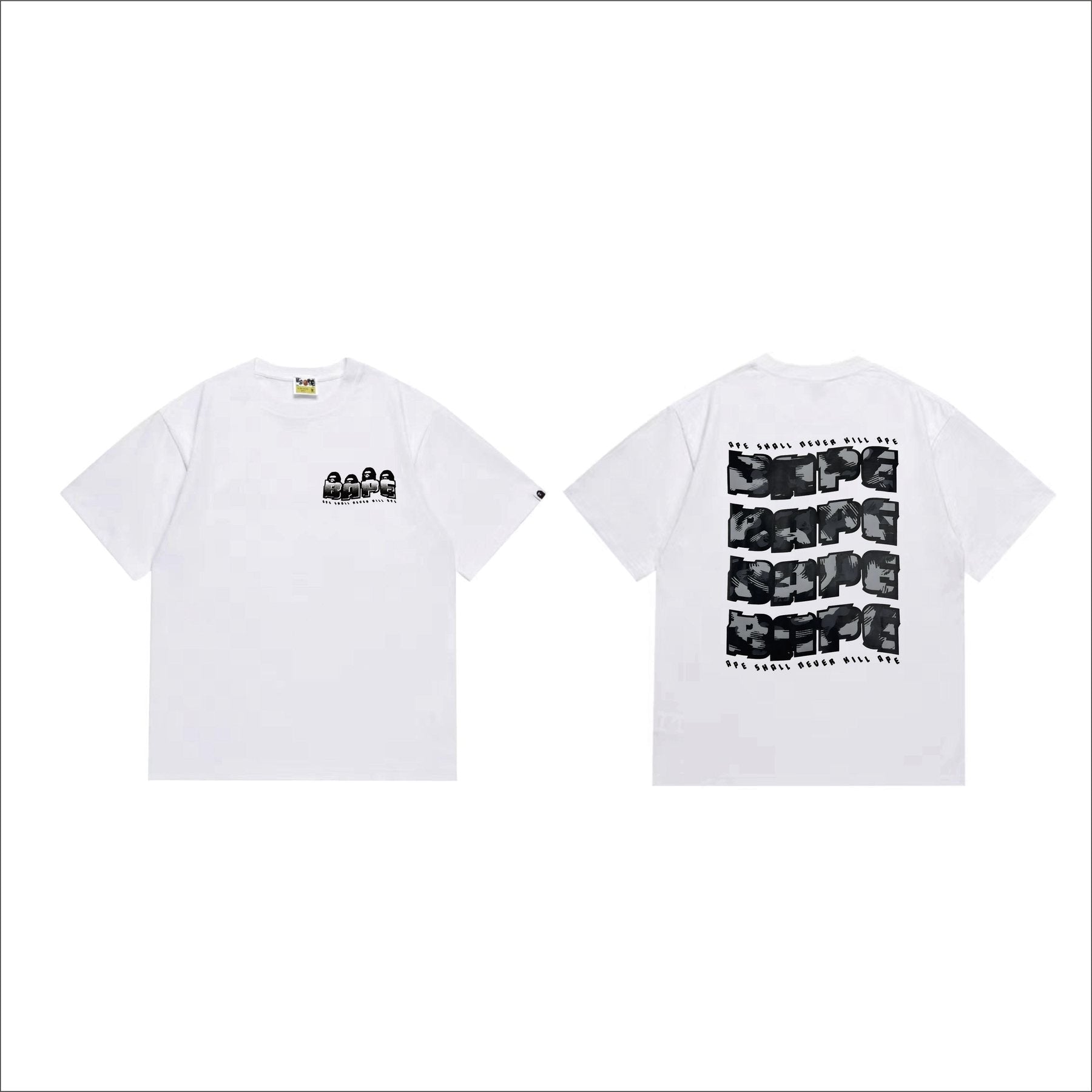 BAPE Front & Back Graphic T-Shirt — front
