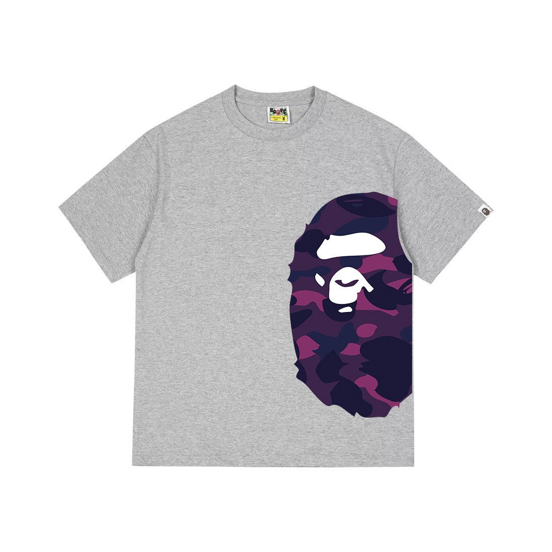 BAPE Purple Camo Side Graphic T-Shirt — front