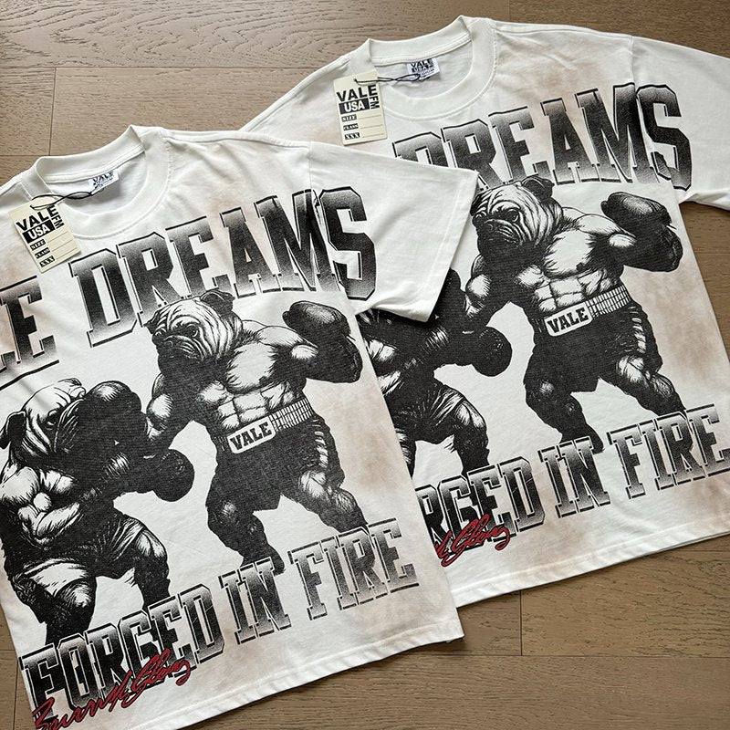 VALE USA Forged in Fire Boxing Graphic T-Shirt — context