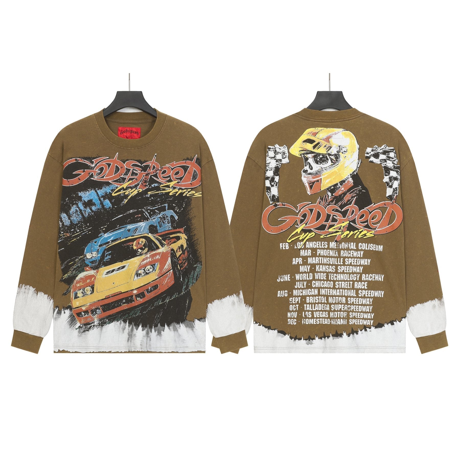 Godspeed Kleep Valley Racing Graphic Long-Sleeve T-Shirt — front
