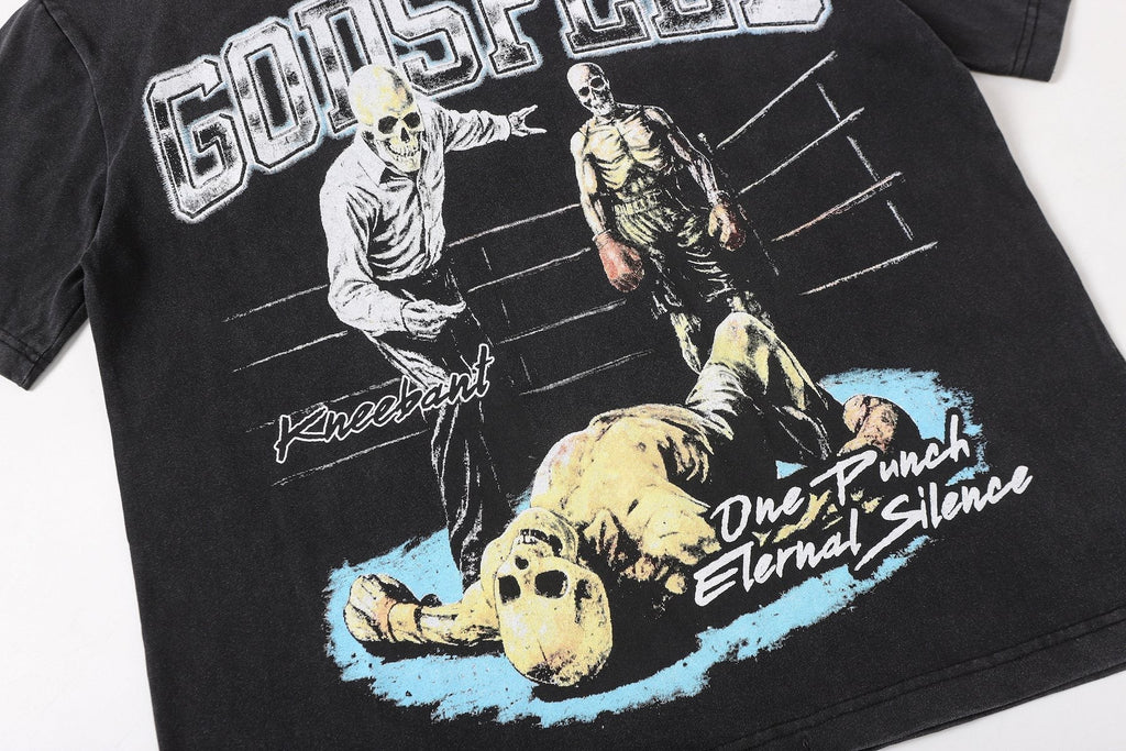 Godspeed Wrestling Graphic Short-Sleeve T-Shirt — detail