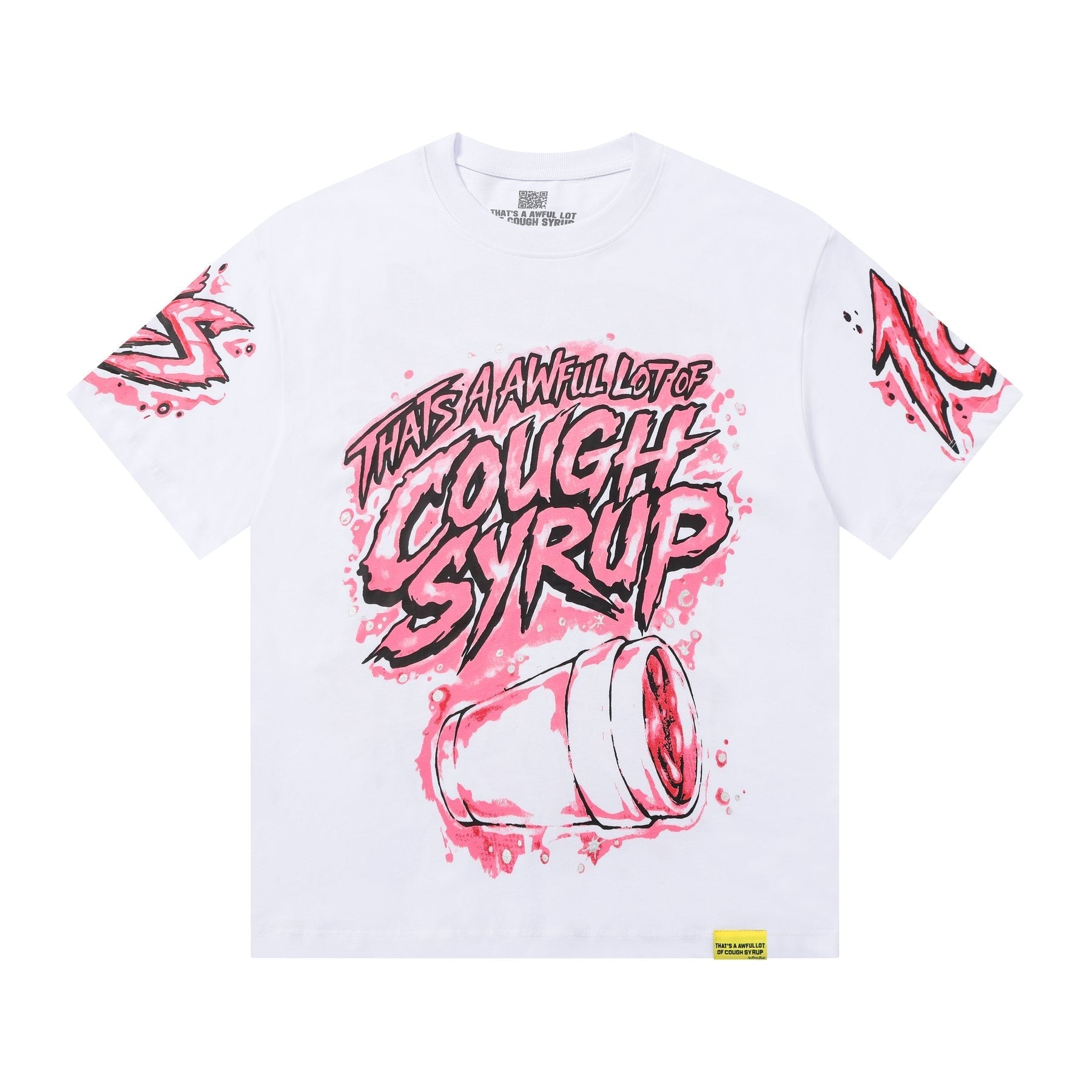THAT'S A AWFUL LOT OF COUGH SYRUP Graffiti Graphic T-Shirt — front