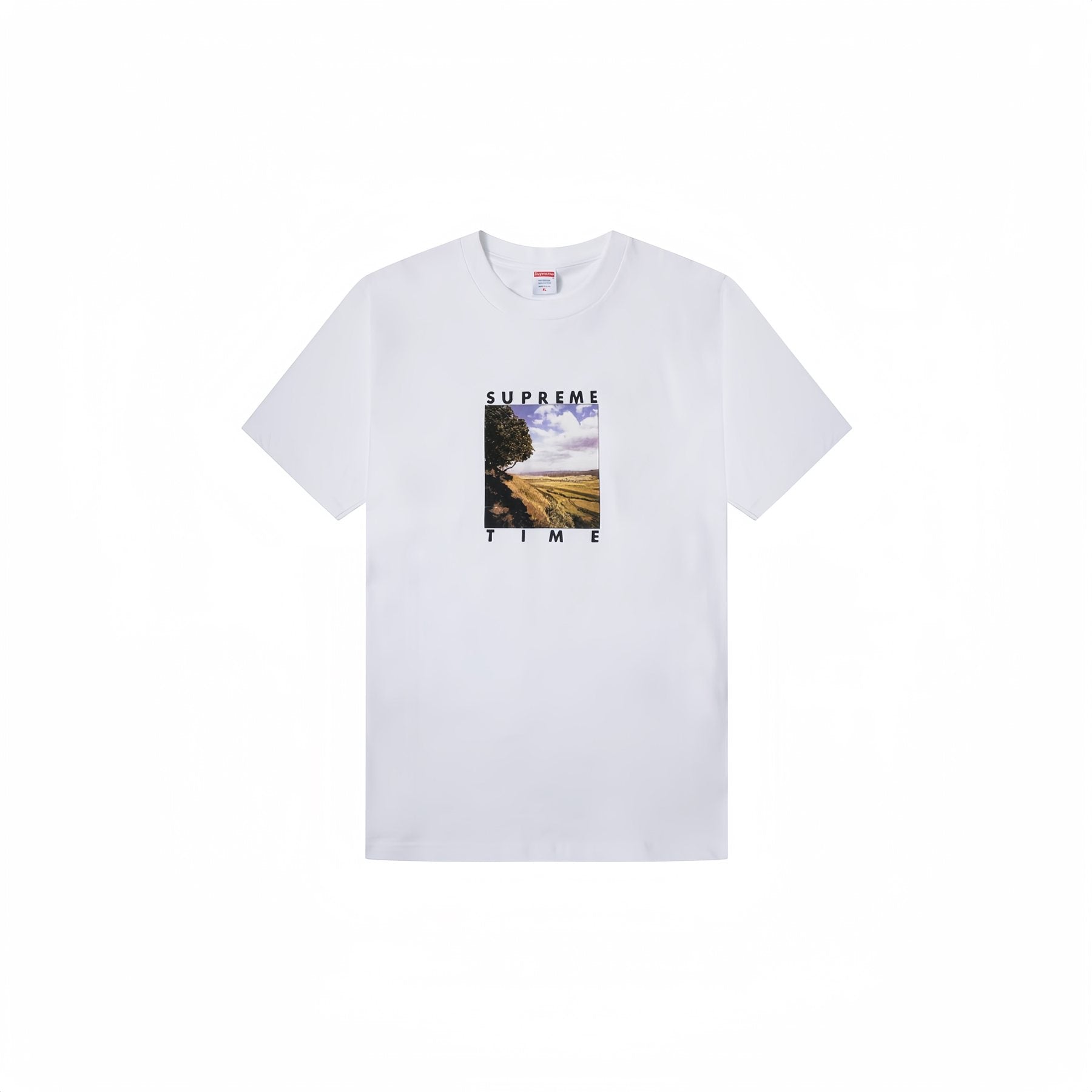 Supreme Time Landscape Graphic T-Shirt — front