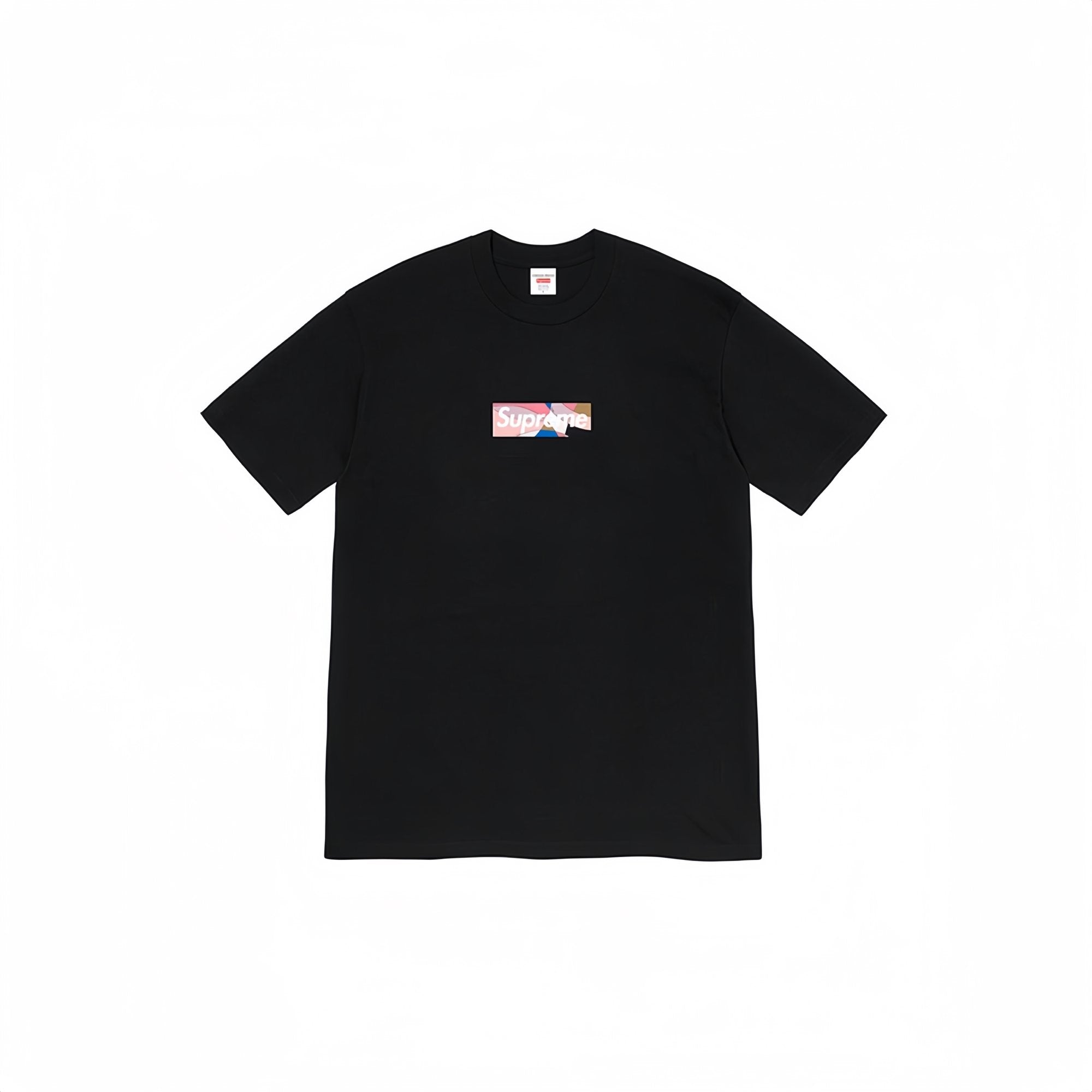 Supreme Pink Multicolor Box-Logo T-Shirt — hero