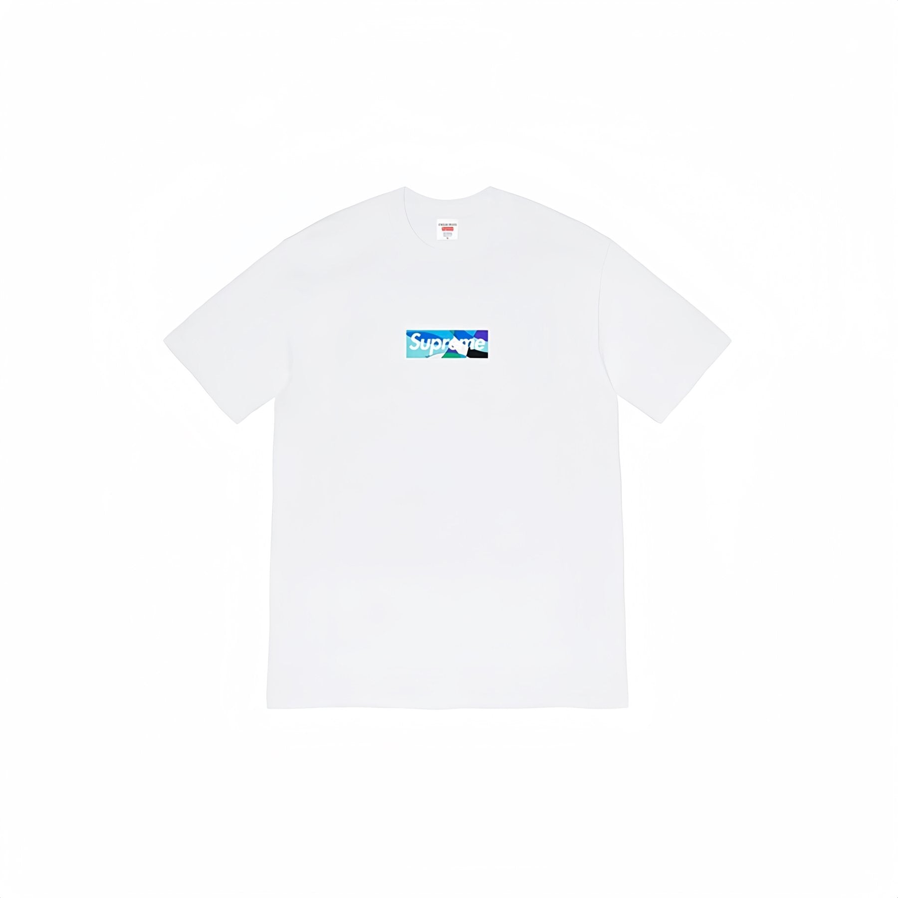 Supreme Blue/Teal Box Logo Short-Sleeve T-Shirt — front
