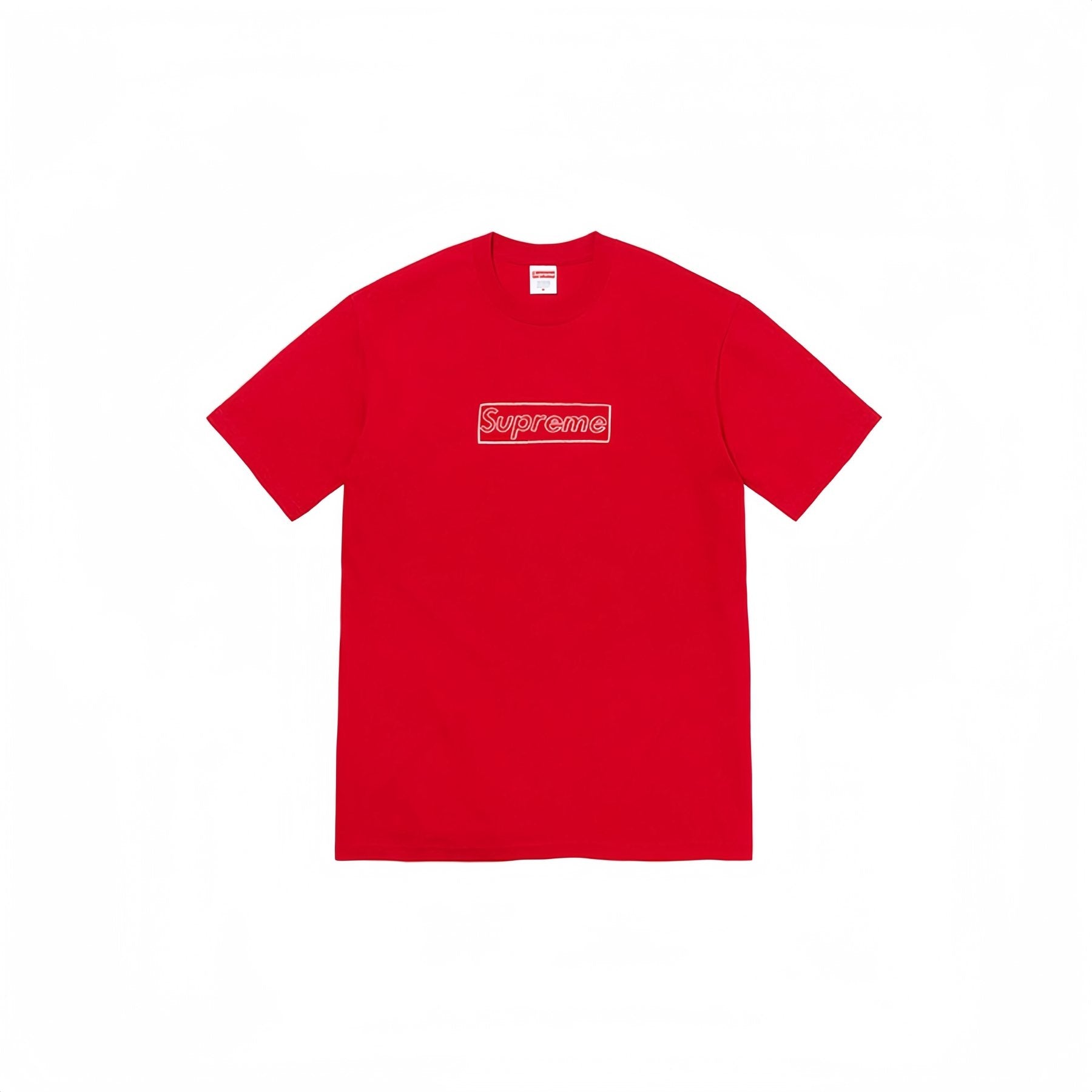 Supreme Chalk Logo Graphic T-Shirt — front