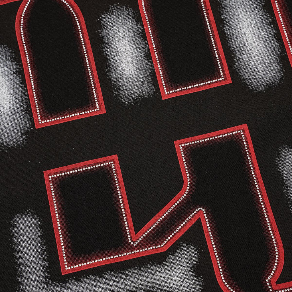 Life Hustlere Front & Back Rhinestone Graphic T-Shirt — detail