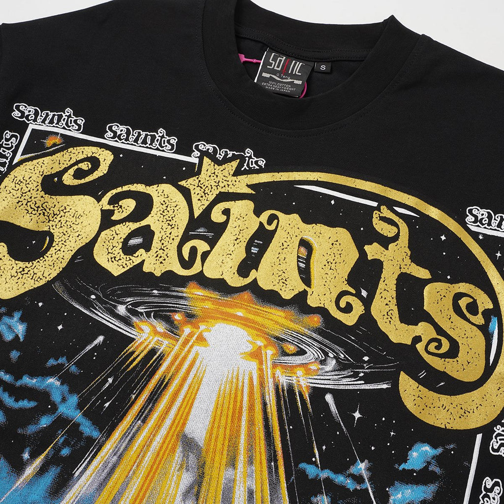 SAINT UFO Alien Graphic Short-Sleeve T-Shirt — detail