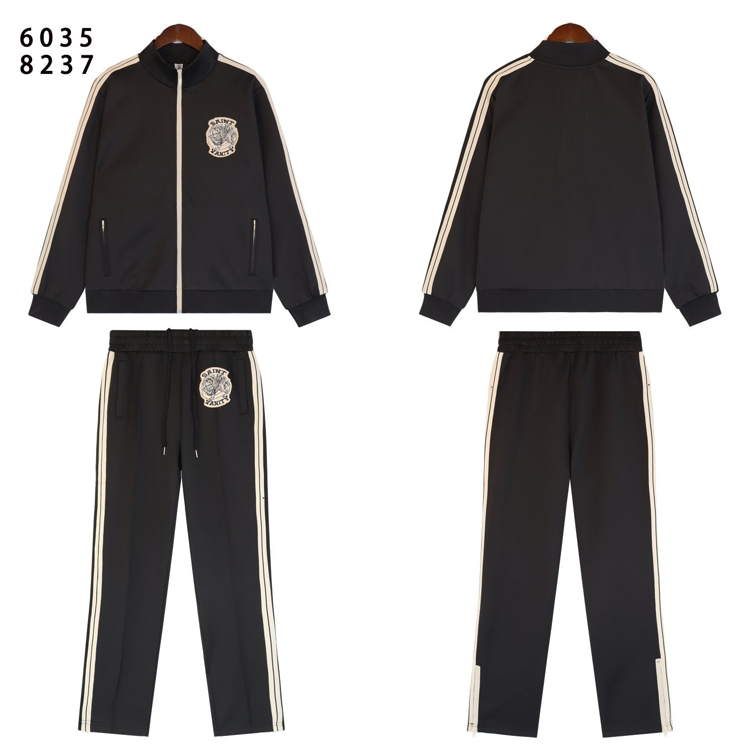 SAINT Side-Stripe Tracksuit Matching Set — front