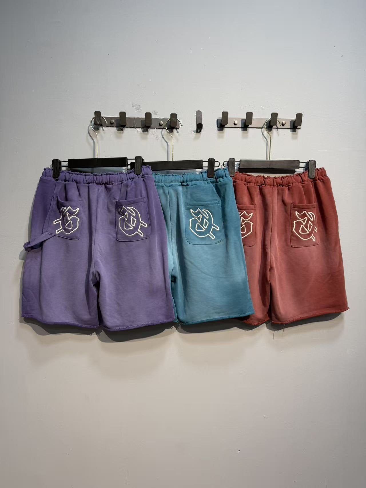 Godspeed Rear Pocket Graphic Cargo Sweat Shorts — comparison