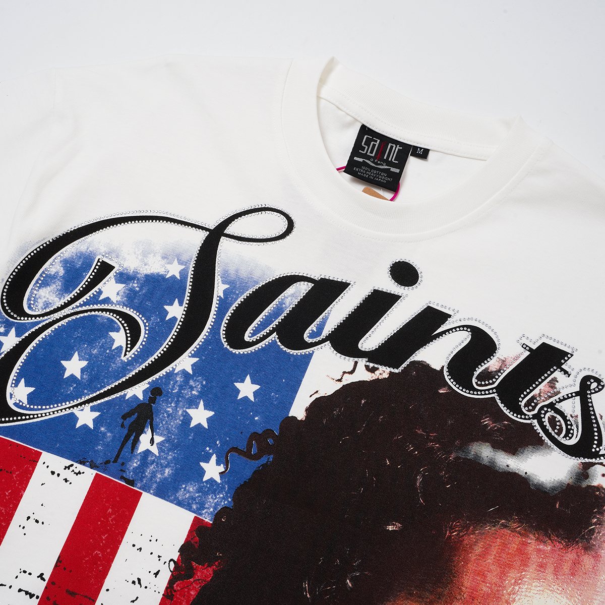 SAINT Glowing Street Queen Graphic T-Shirt — detail