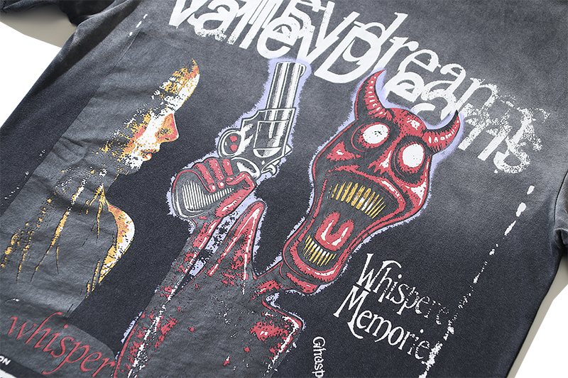 VALE USA Distressed Dreams Graphic T-Shirt — detail