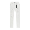AMIRI White Distressed Moto Jeans — hero
