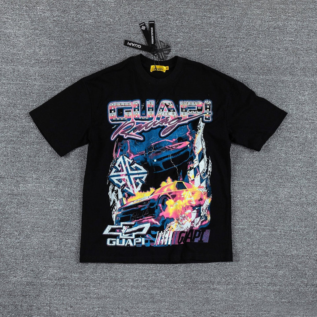 GUAPI Racing Geometric Short-Sleeve T-Shirt — hero