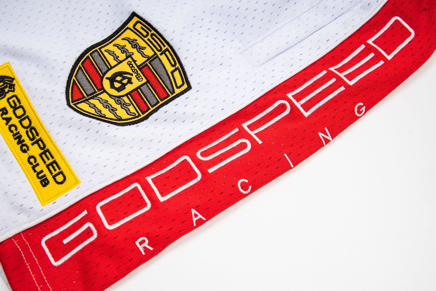 Godspeed Racing Graphic Shorts — detail