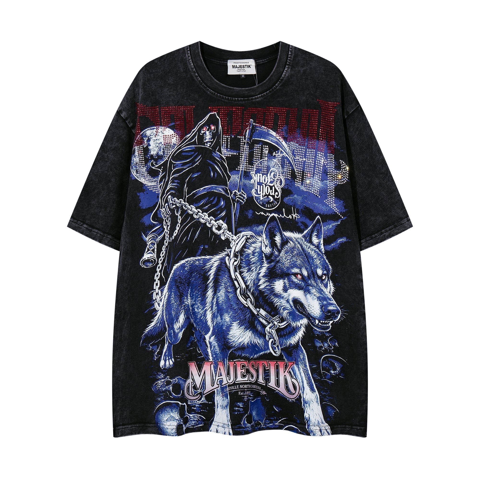 MAJESTIK Wolf Reaper Graphic T-Shirt — hero