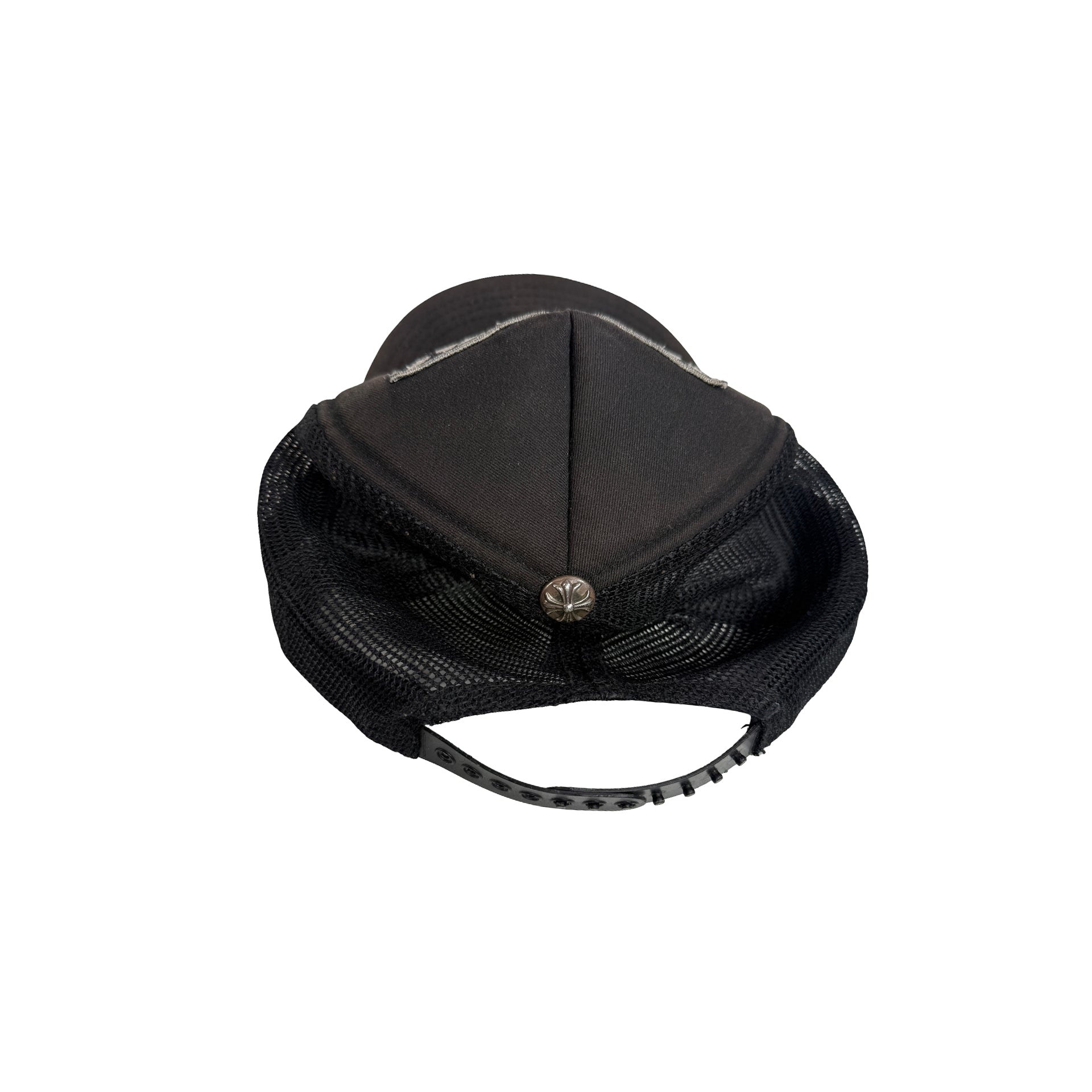 Chrome Hearts CH Hollywood Trucker Hat Black/Black [USED3]