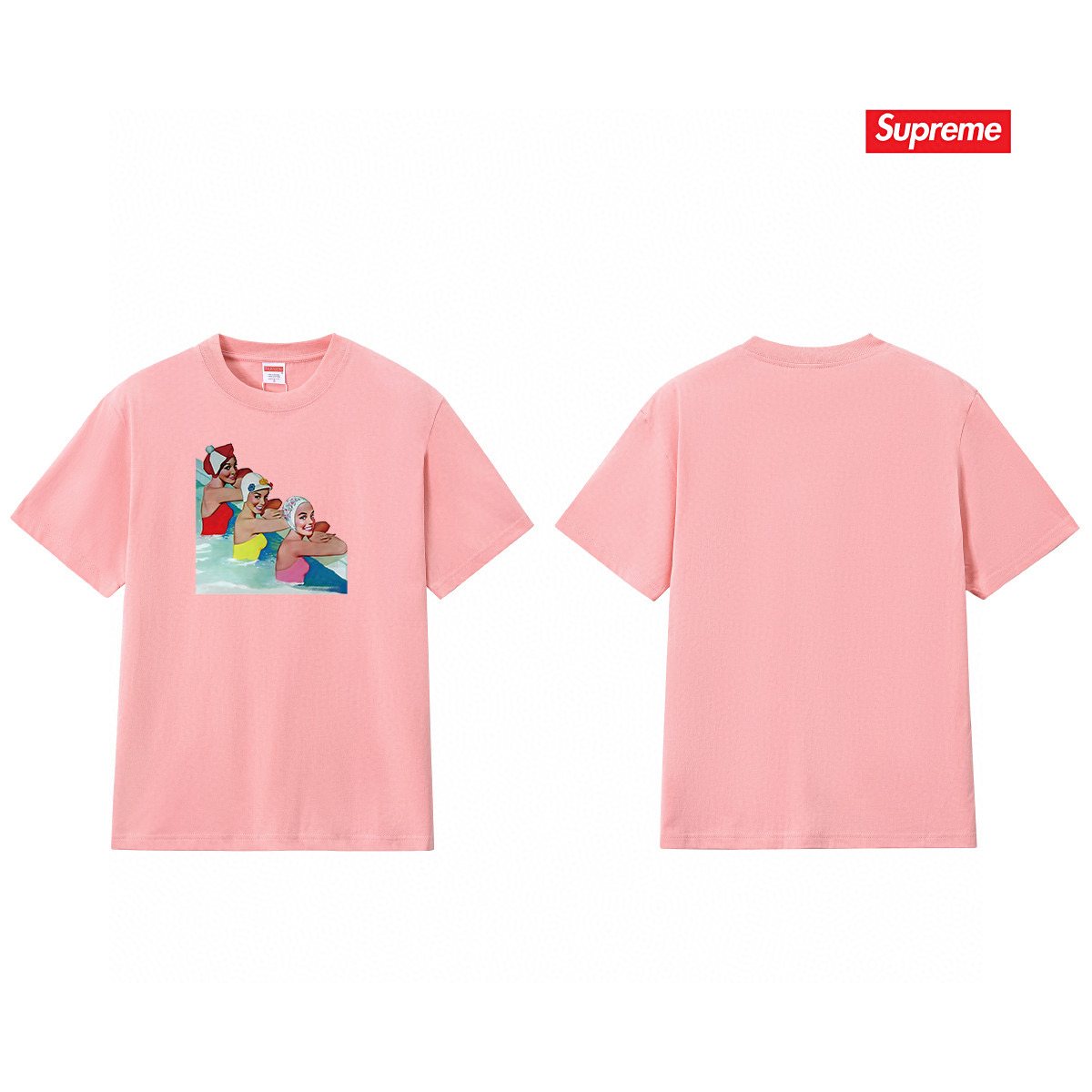 Supreme Swimmer Pool Graphic T-Shirt — comparison