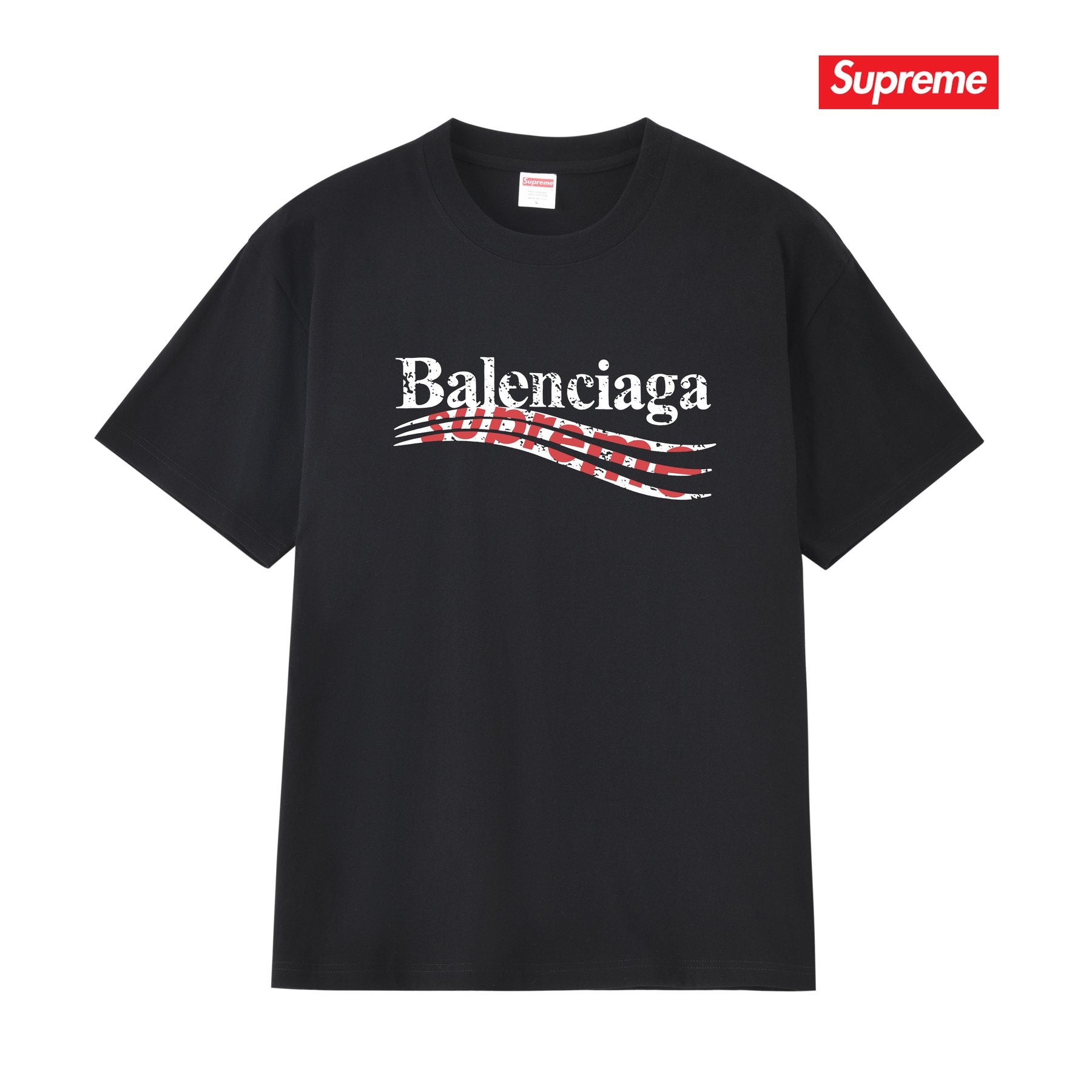 Supreme Balenciaga-Style Wave Graphic T-Shirt — hero