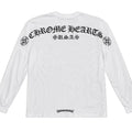 Chrome Hearts USA Script Logo Long Sleeve T-Shirt White